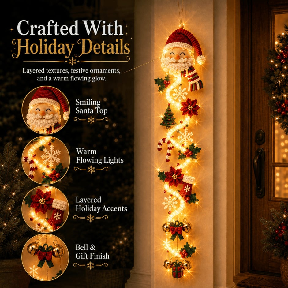⏳ Last Day 49% OFF – 🎄 Glowing Christmas Door Hanger