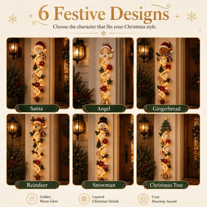 ⏳ Last Day 49% OFF – 🎄 Glowing Christmas Door Hanger