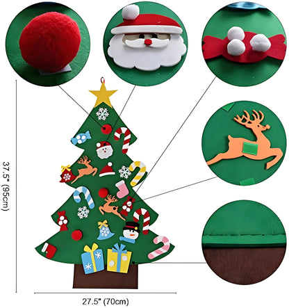 Montessori Felt Christmas Tree for Toddlers
