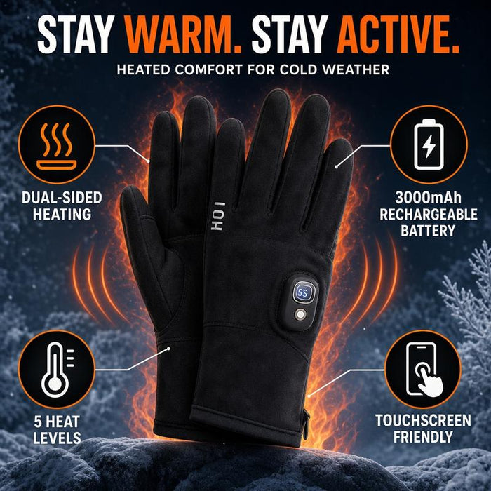 Outdoor heated gloves