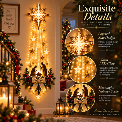 ✝️ Bethlehem Star Nativity Wall Light — A Beautiful Symbol of Faith