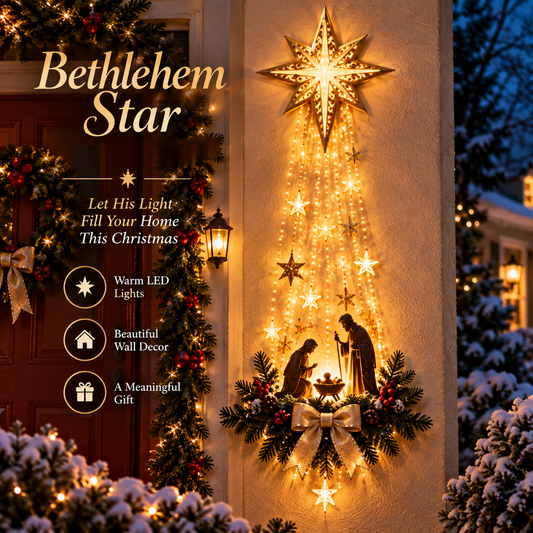 ✝️ Bethlehem Star Nativity Wall Light — A Beautiful Symbol of Faith