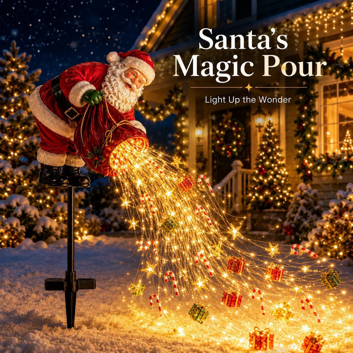 🎅Christmas Magical Pour – Solar LED Christmas Garden Light