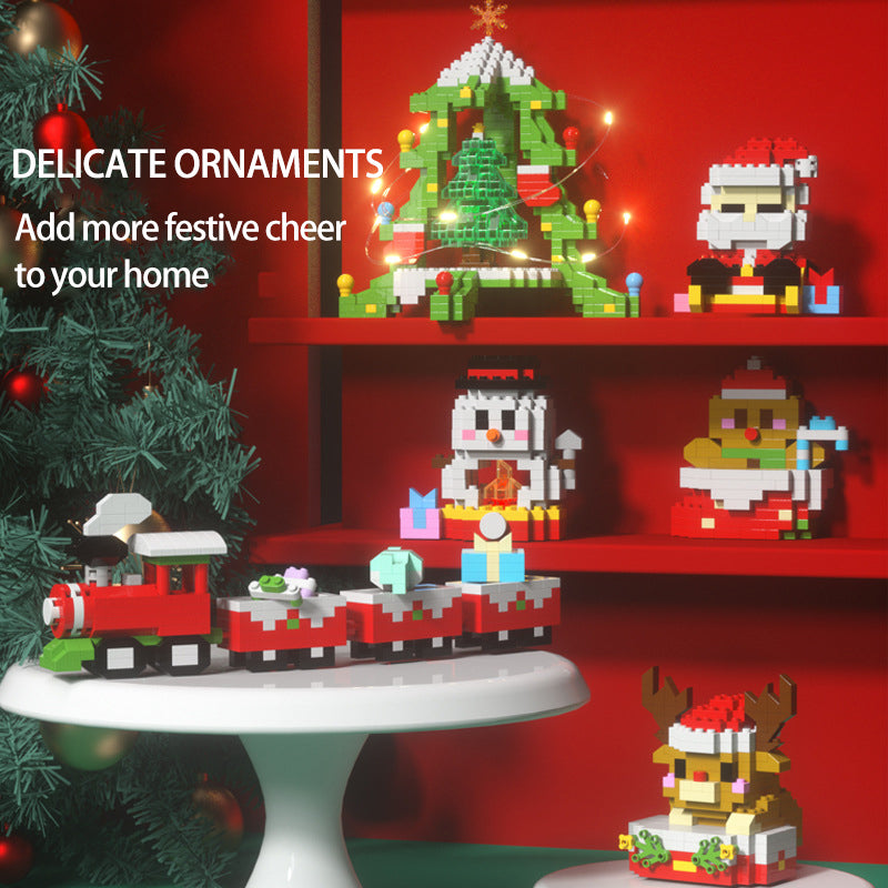 Santa Claus Design Building Blocks Toy