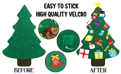 Montessori Felt Christmas Tree for Toddlers