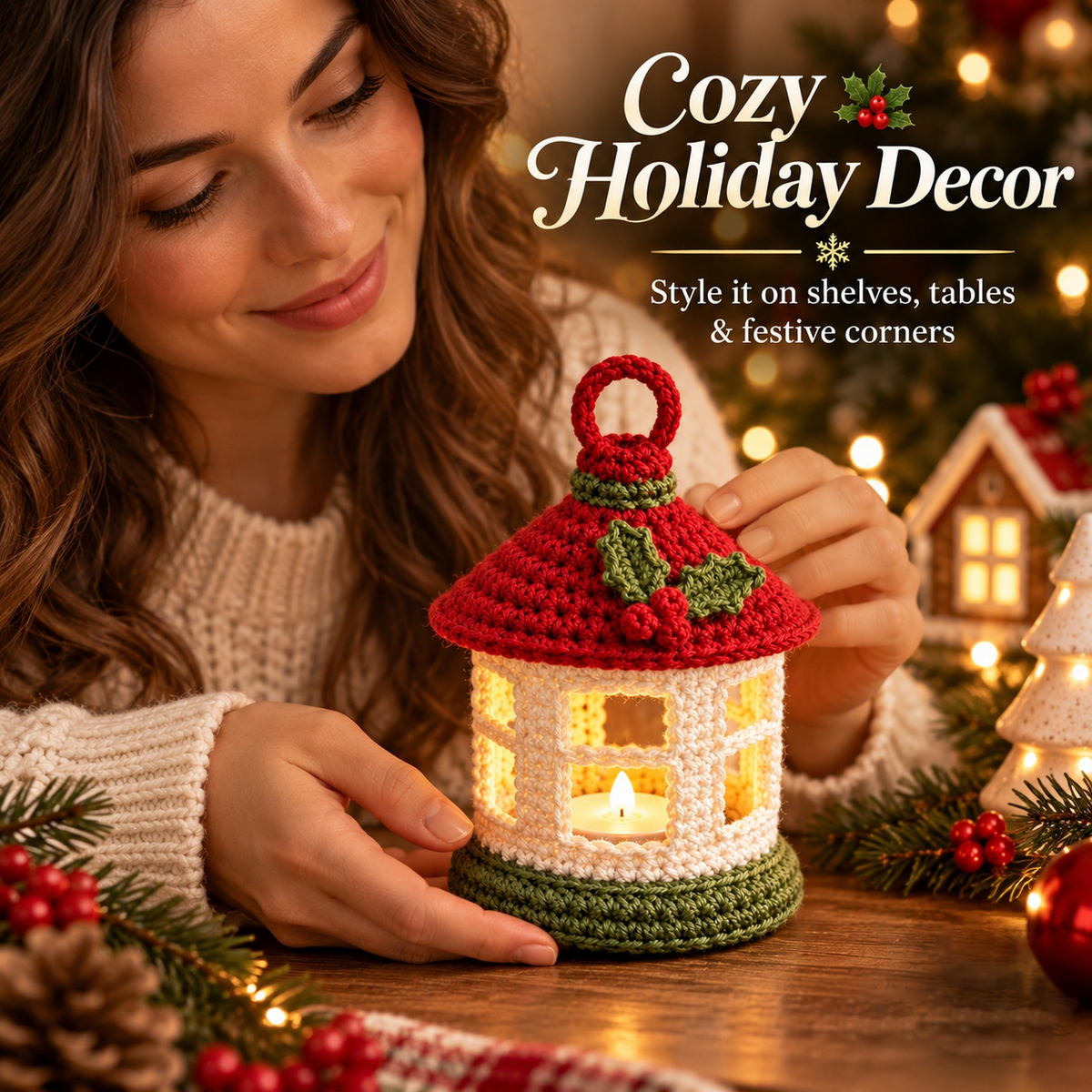 Mini Christmas Lantern Crochet Pattern