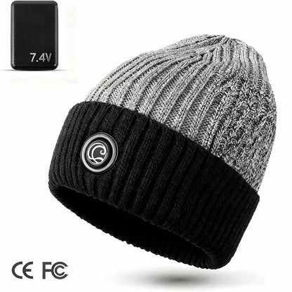 🔥Rechargeable Heated Hat – 3 Heat Settings, 360° Heating Outdoor Work, Skiing, Hiking & Cold Weather