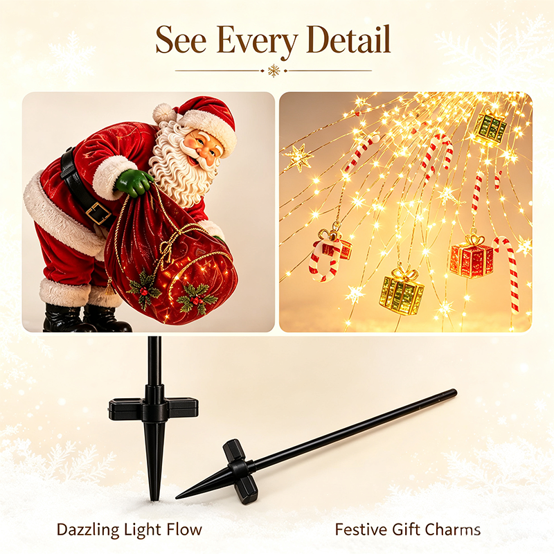 🎅Christmas Magical Pour – Solar LED Christmas Garden Light
