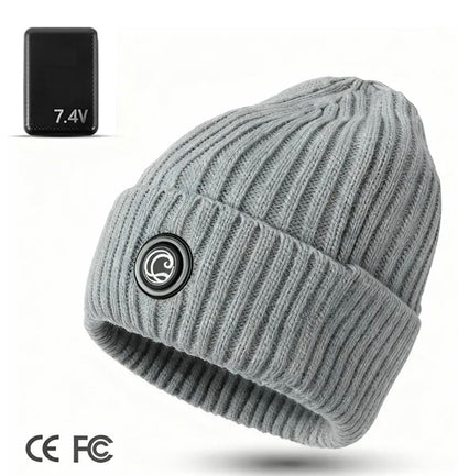 🔥Rechargeable Heated Hat – 3 Heat Settings, 360° Heating Outdoor Work, Skiing, Hiking & Cold Weather