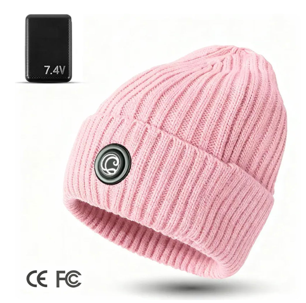 🔥Rechargeable Heated Hat – 3 Heat Settings, 360° Heating Outdoor Work, Skiing, Hiking & Cold Weather