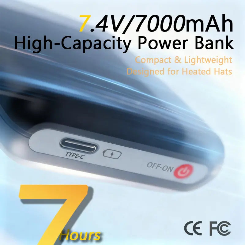 🔥Rechargeable Heated Hat – 3 Heat Settings, 360° Heating Outdoor Work, Skiing, Hiking & Cold Weather