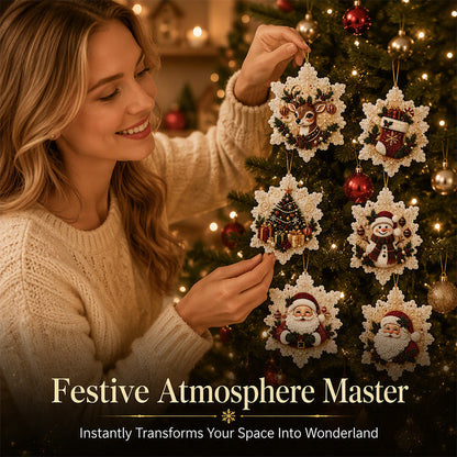 5D Christmas Sparkle Art DIY Ornament Kit – Create Your Own Glittering Gem & Pearl Tree Decorations