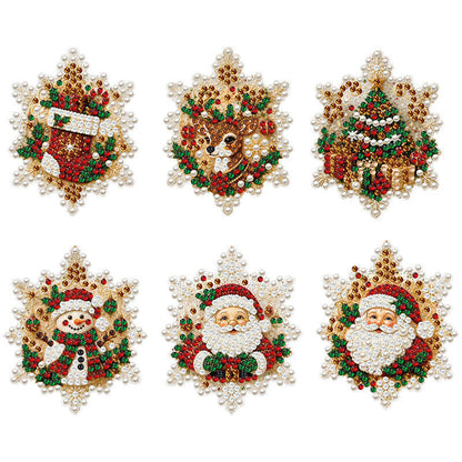 5D Christmas Sparkle Art DIY Ornament Kit – Create Your Own Glittering Gem & Pearl Tree Decorations
